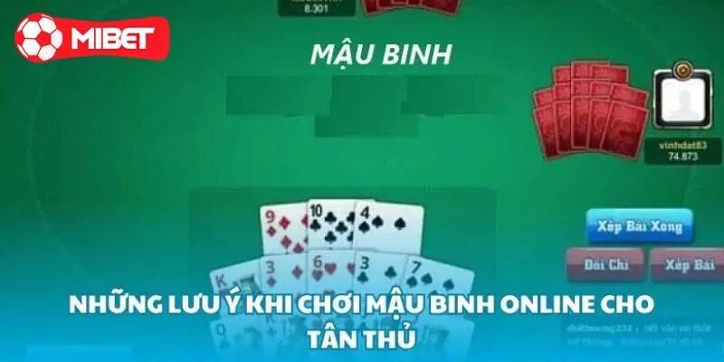 Luật chơi mậu binh theo từng bước chi tiết