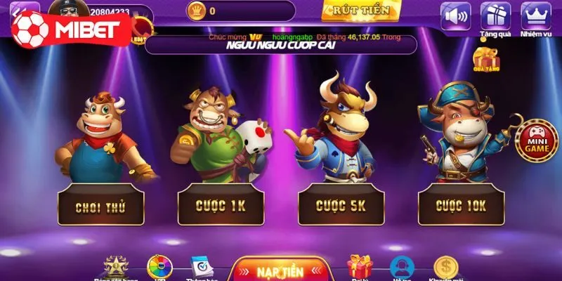 Hướng dẫn chơi Ngưu Ngưu cướp cái cực chuẩn